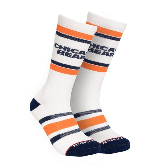 NFL Team Stripes Crew Socks Chicago Bears