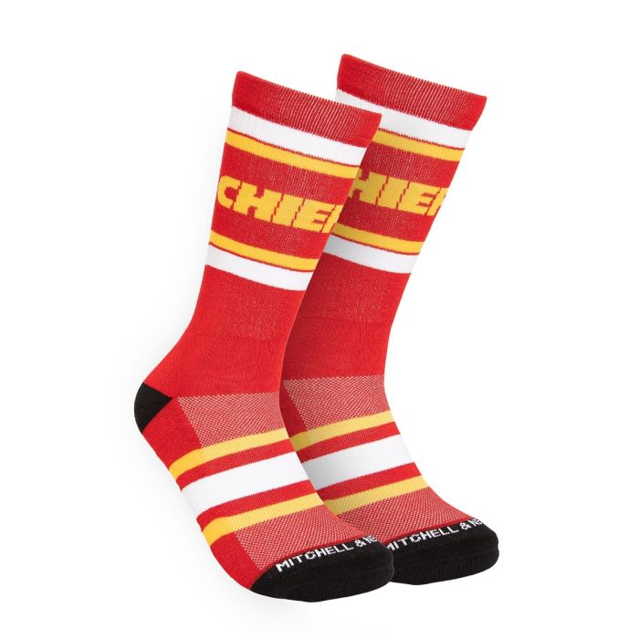 NFL Team Stripes Crew Socks Kansas City Chiefs