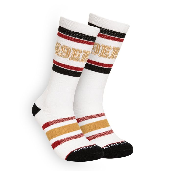 NFL Team Stripes Crew Socks San Francisco 49ers