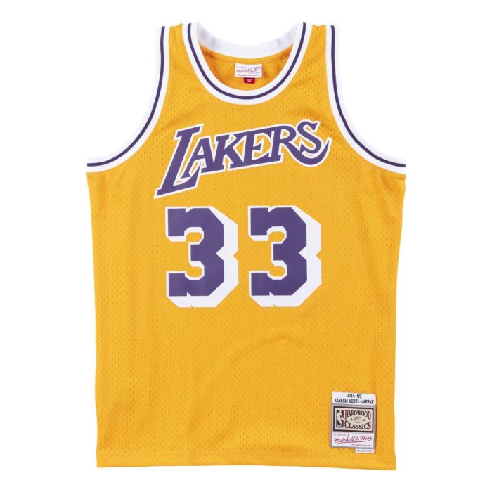 NBA Swingman Jersey Los Angeles Lakers Home Kareem Abdul-Jabbar 1984-85