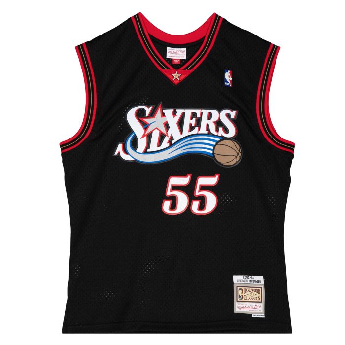 NBA Swingman Jersey Philadelphia 76ers Dikembe Mutombo 2000-01