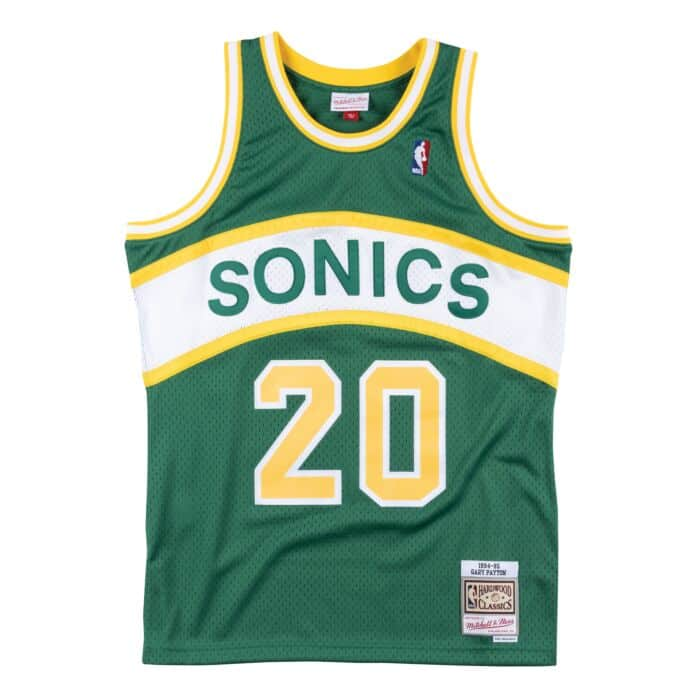 Seattle SuperSonics Gary Payton Ghost Green Camo Swingman Jersey