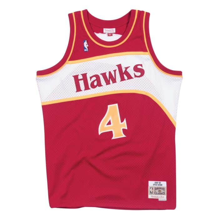 Swingman Jersey Atlanta Hawks Road 1986-87 Spud Webb