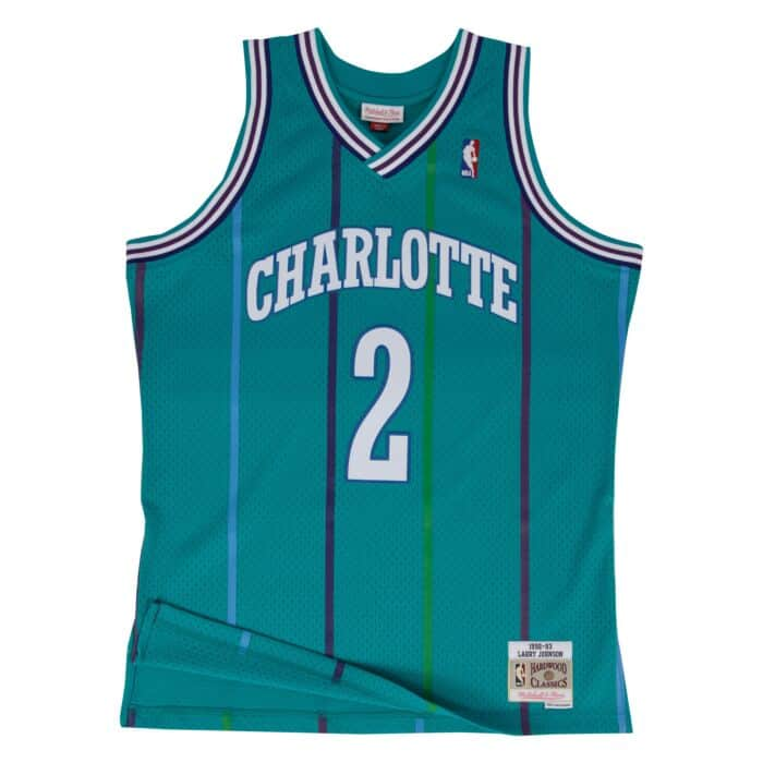 Swingman Jersey Charlotte Hornets Road 1992-93 Larry Johnson