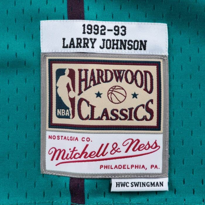 Mitchell & Ness swingarm road jerseys Charlotte hornets Larry sold Johnson