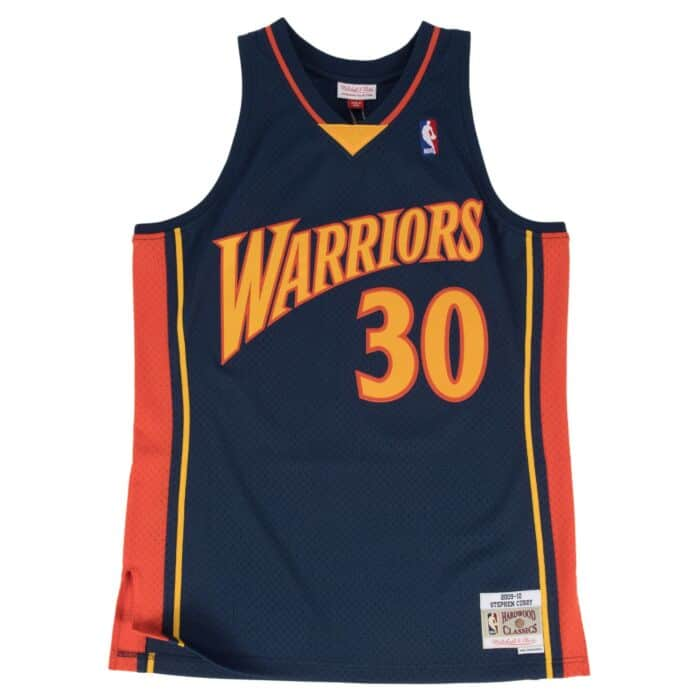 Mitchell & Ness Men's Golden State Warriors Stephen Curry 2009-10 Swingman Dark Orange Jersey