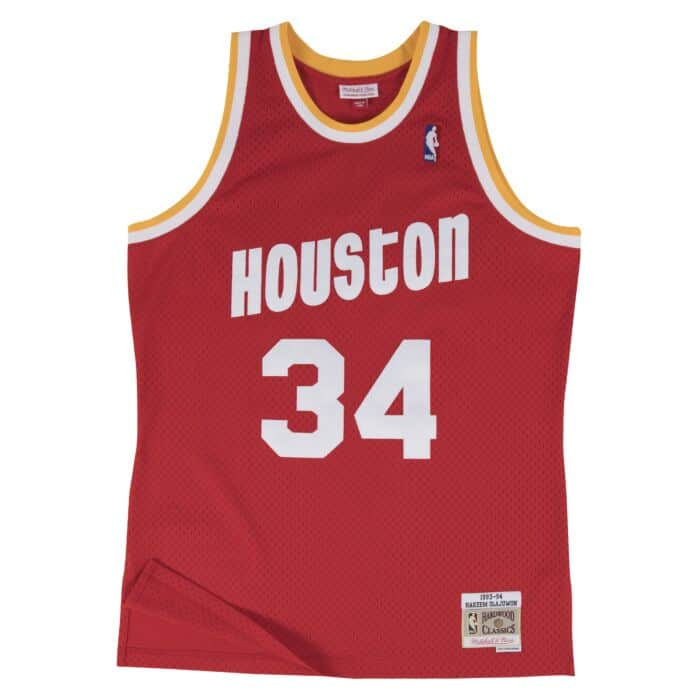 Swingman Jersey Houston Rockets Road 1993-94 Hakeem Olajuwon