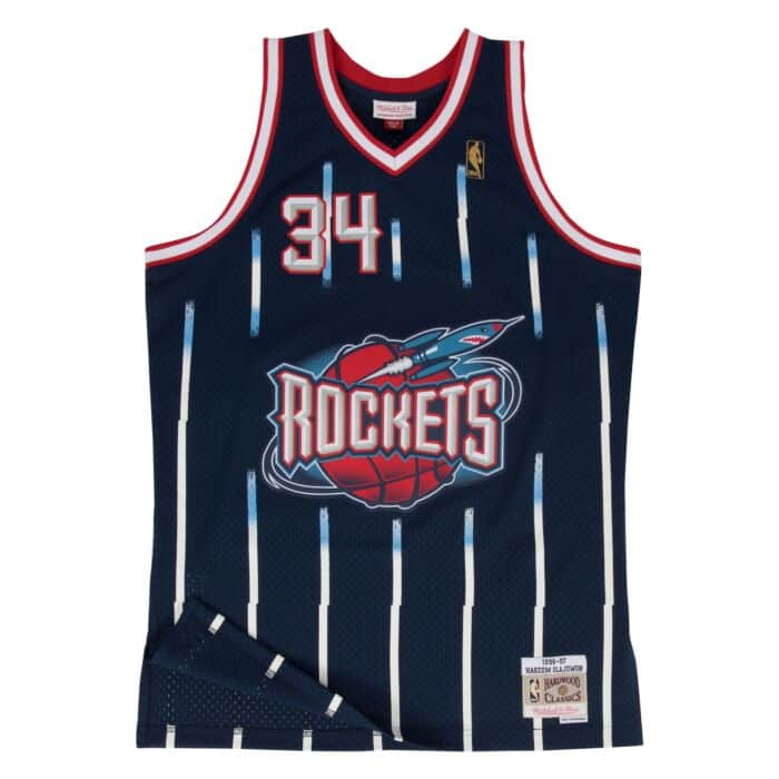 Swingman Jersey Houston Rockets Road 1996-97 Hakeem Olajuwon