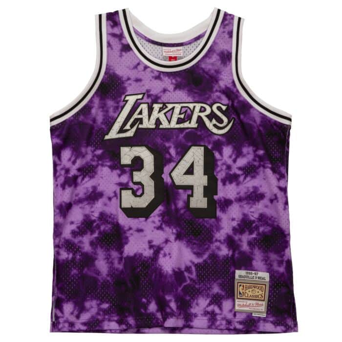 Mitchell & Ness Men's Mitchell & Ness Shaquille O'Neal Purple Los Angeles  Lakers 1996-97 Galaxy Swingman Jersey