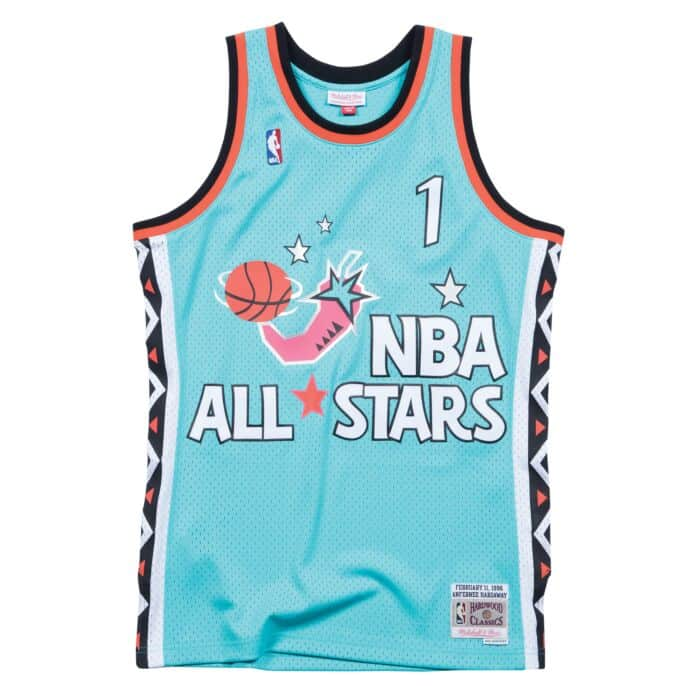 HotelomegaShops - Mitchell & Ness Men NBA All Star East Penny Hardaway Teal  Swingman Jersey 1996