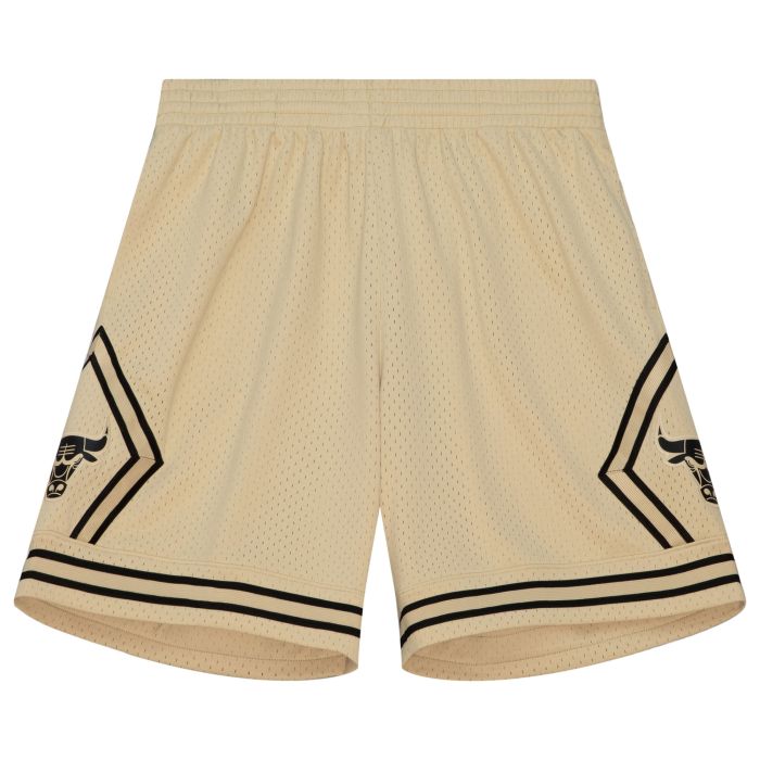 NBA Khaki Black Swingman Shorts Bulls 1997