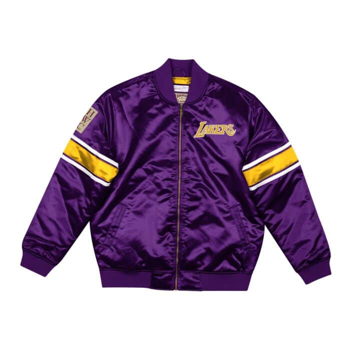 Mitchell & Ness Heavyweight Satin Jacket Los Angeles Lakers- Basketball  Store