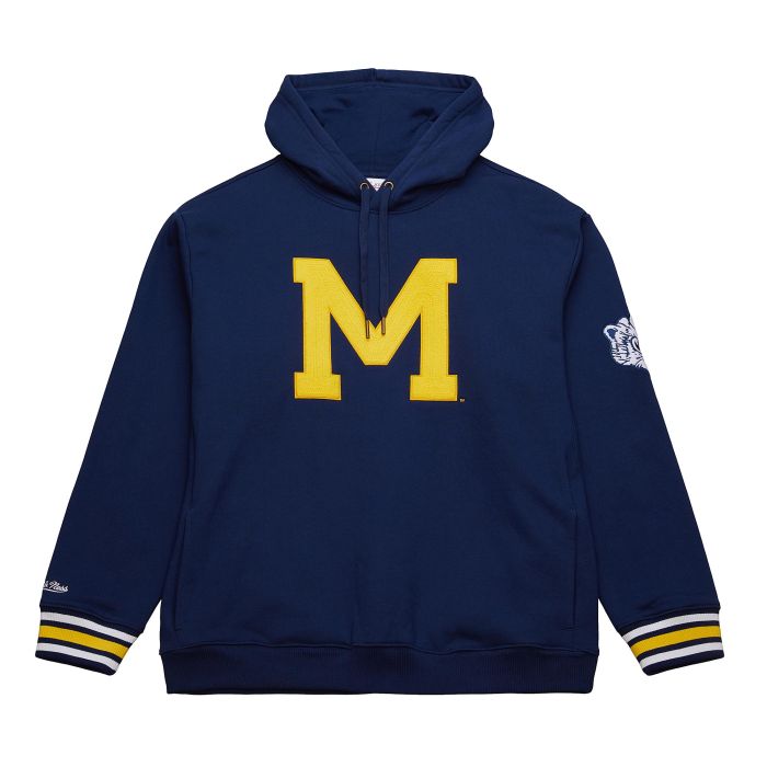 NCAA Chainstitch Fleece Hoodie University Of Michigan