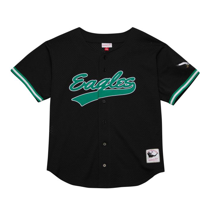 Mitchell & Ness on The Clock Mesh Button Front Philadelphia Eagles