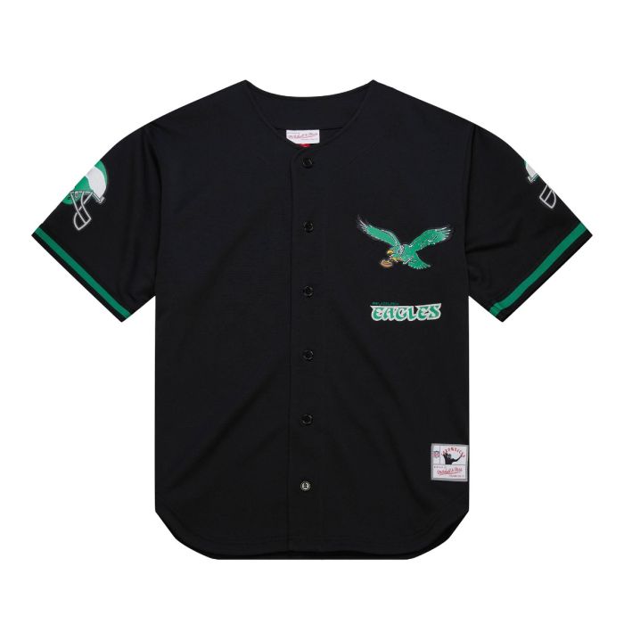 NFL Unisex Mesh Button Up Shirt Philadelphia Eagles 