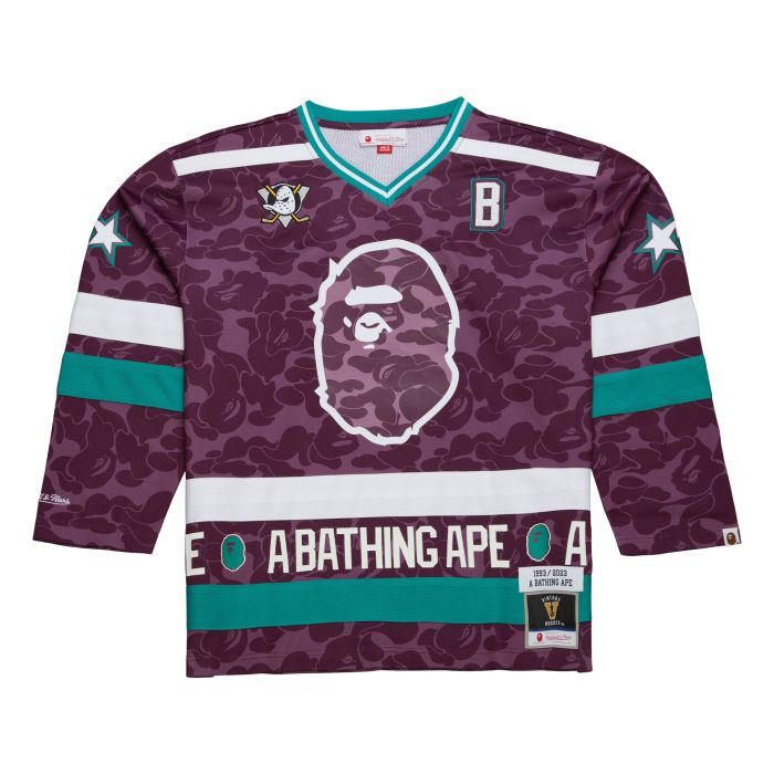 NHL x M N x BAPE Jersey Anaheim Ducks