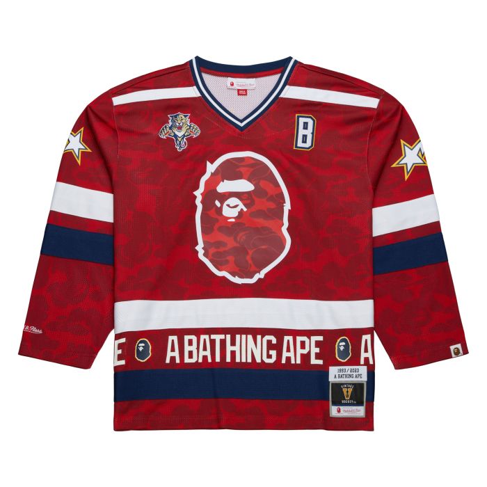 NHL BAPE X M&N Jersey Florida Panthers