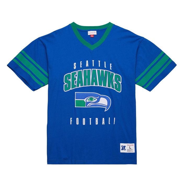 NFL Retro V-Neck T-Shirt Seattle Seahawks