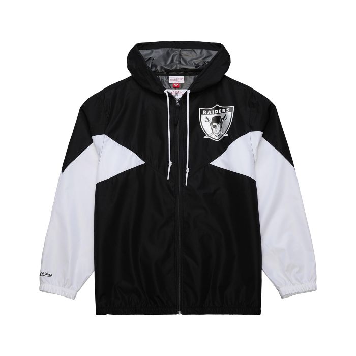 NFL Ultimate Lightweight Windbreaker Jacket Vintage Logo Oakland Raiders Shop Mitchell Ness Outerwear and Jackets