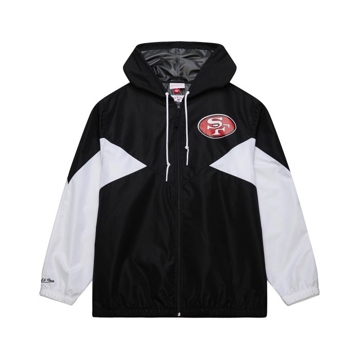 NFL Ultimate Lightweight Windbreaker Jacket Vintage Logo San Francisco 49'ers