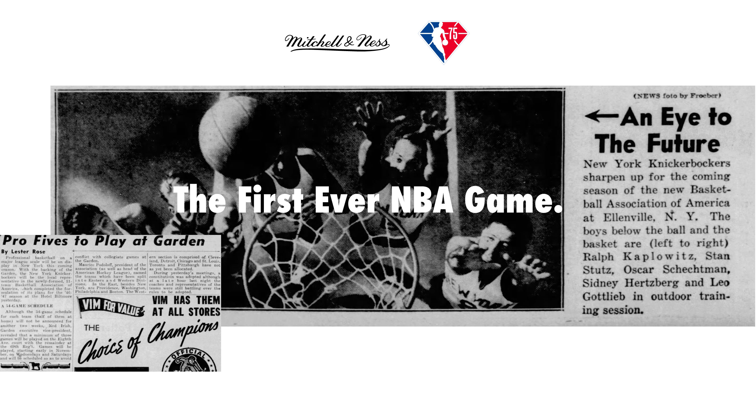 The first NBA game